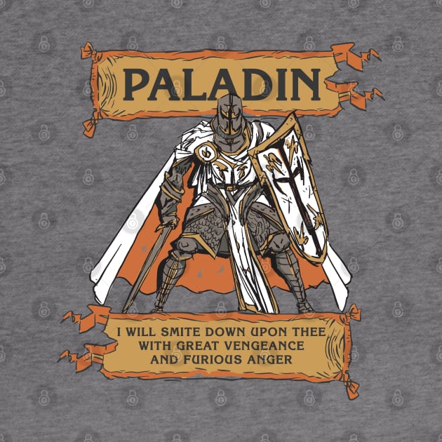 Tabletop RPG Paladin - Devine Smite And Furious Anger by M n' Emz Studio